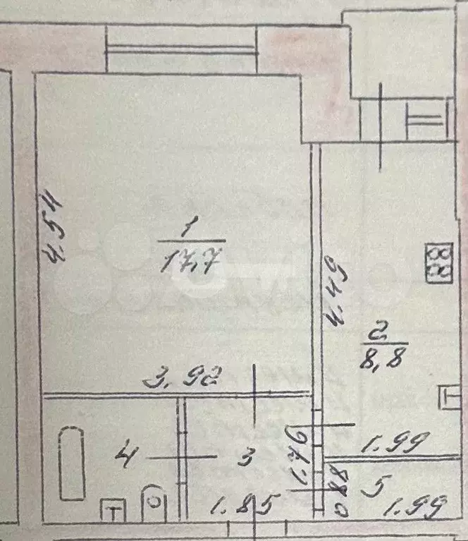 1-к. квартира, 35,8 м, 8/9 эт. - Фото 0