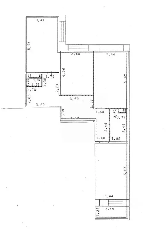 3-к кв. Московская область, Дзержинский Угрешская ул., 34 (107.7 м) - Фото 1