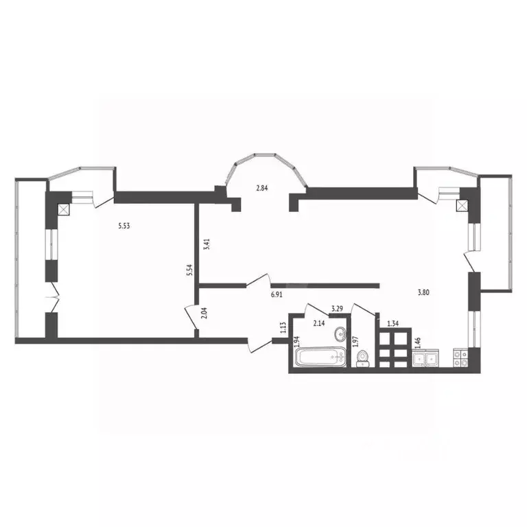 3-к кв. Самарская область, Самара Ново-Садовая ул., 106М (96.4 м) - Фото 2
