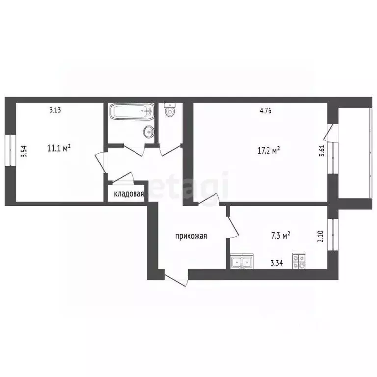 2-к кв. Владимирская область, Костерево Петушинский район, ул. ... - Фото 2