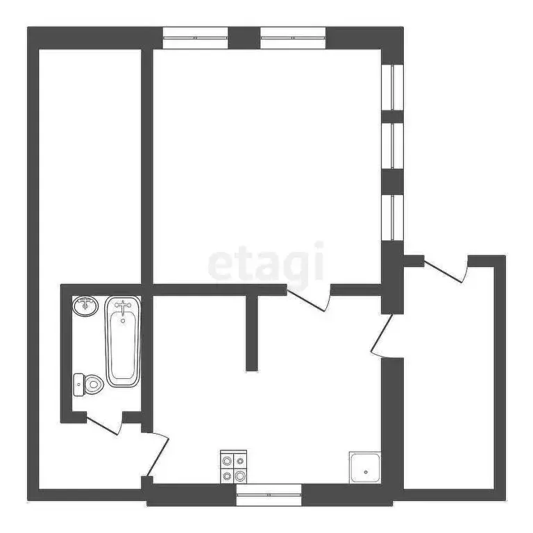 Дом в Гати, улица Слобода (42.9 м) - Фото 1