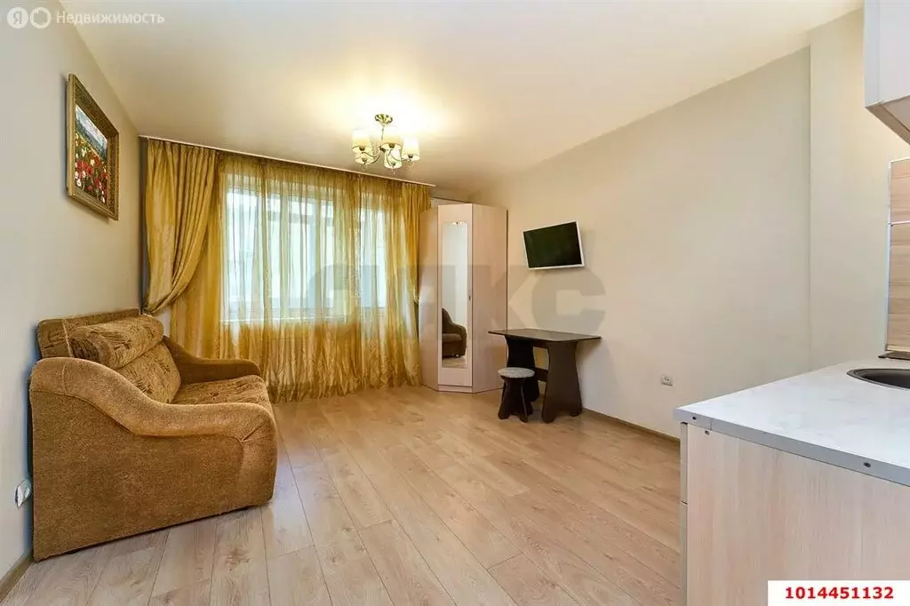 Квартира-студия: Краснодар, улица им. Сорока А.М., 2 (26 м) - Фото 1