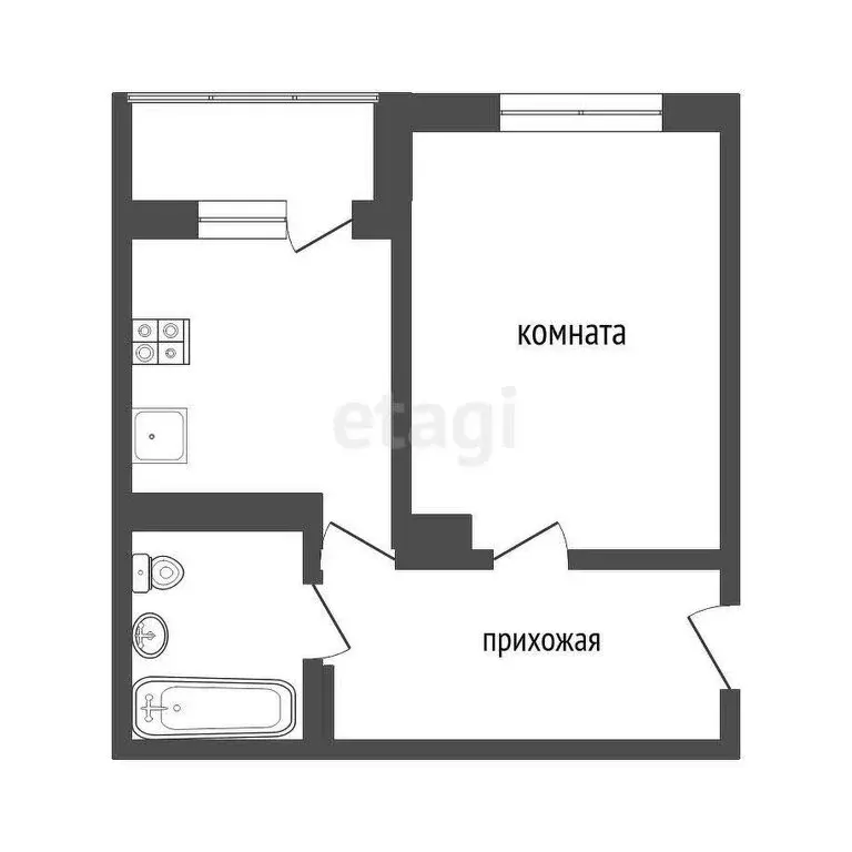 1-комнатная квартира: Ярославль, улица Короленко, 3к2 (38.7 м) - Фото 0