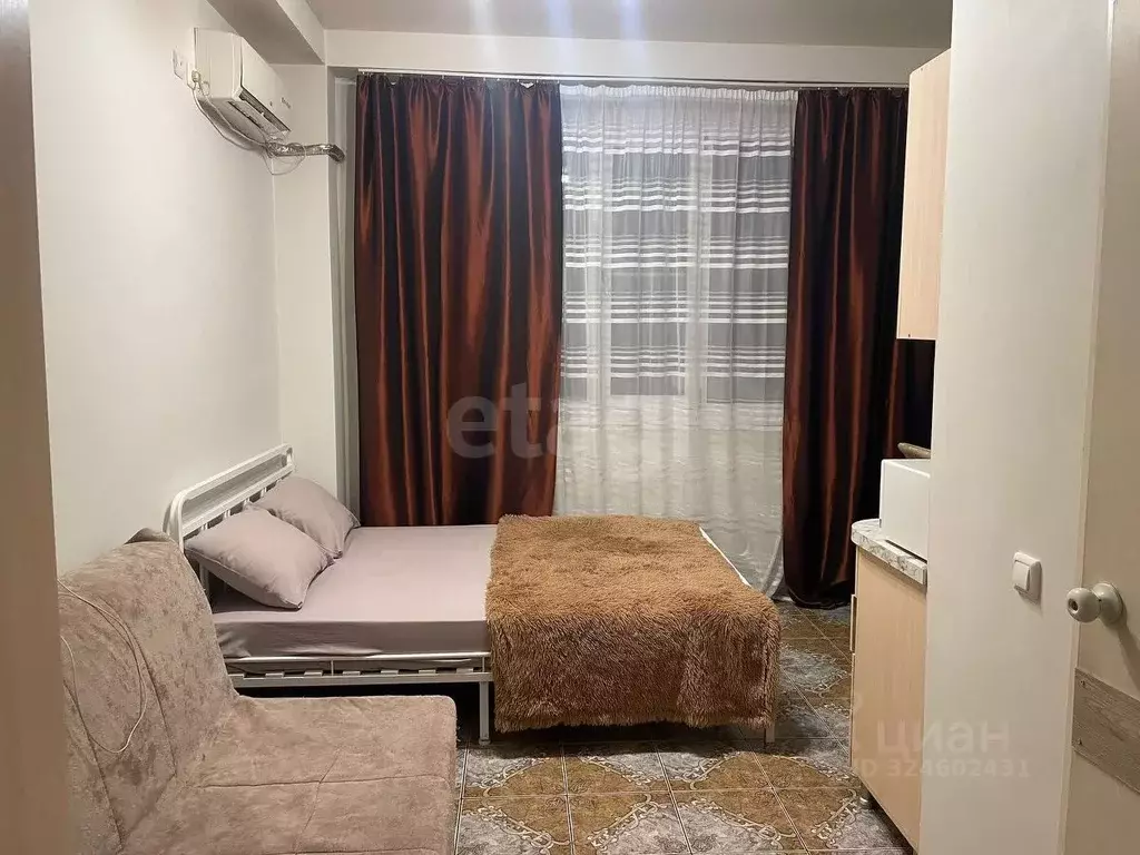Студия Краснодарский край, Сочи Мамайка мкр, ул. Фадеева, 32 (17.3 м) - Фото 1