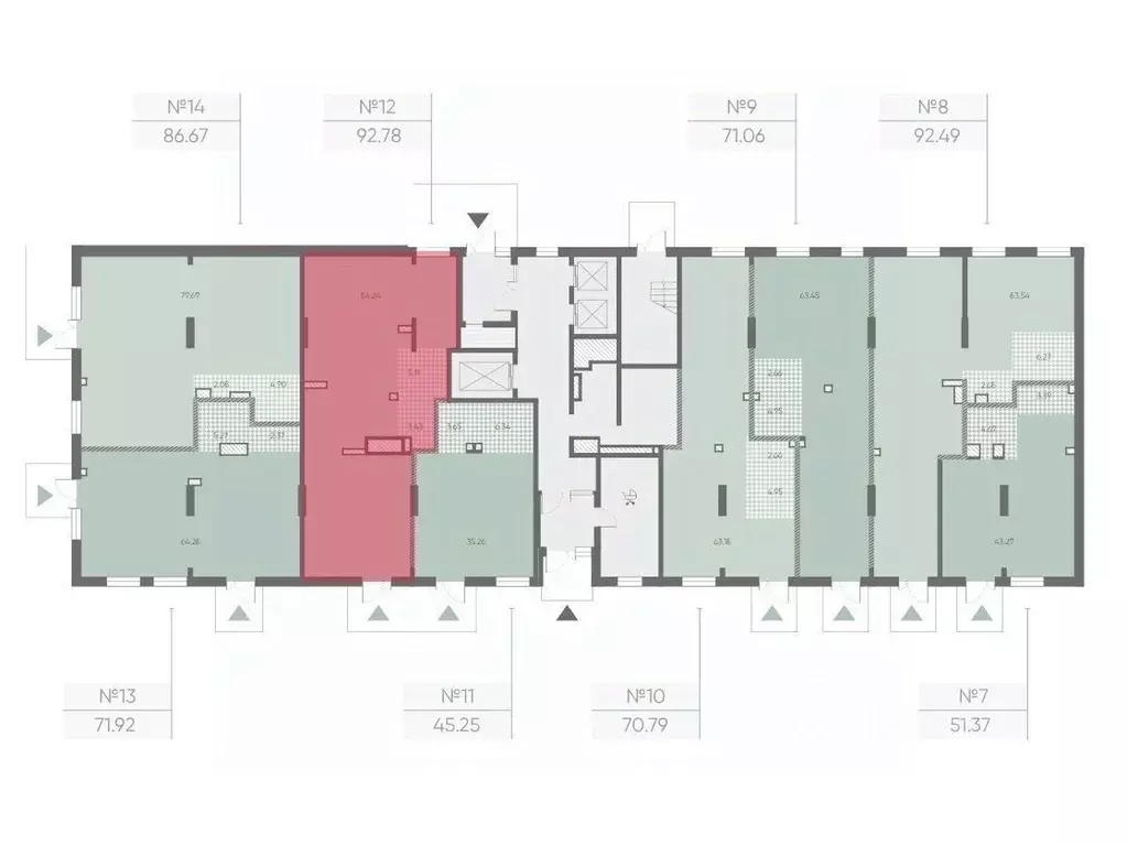 Офис в Санкт-Петербург Морская миля жилой комплекс (93 м) - Фото 2