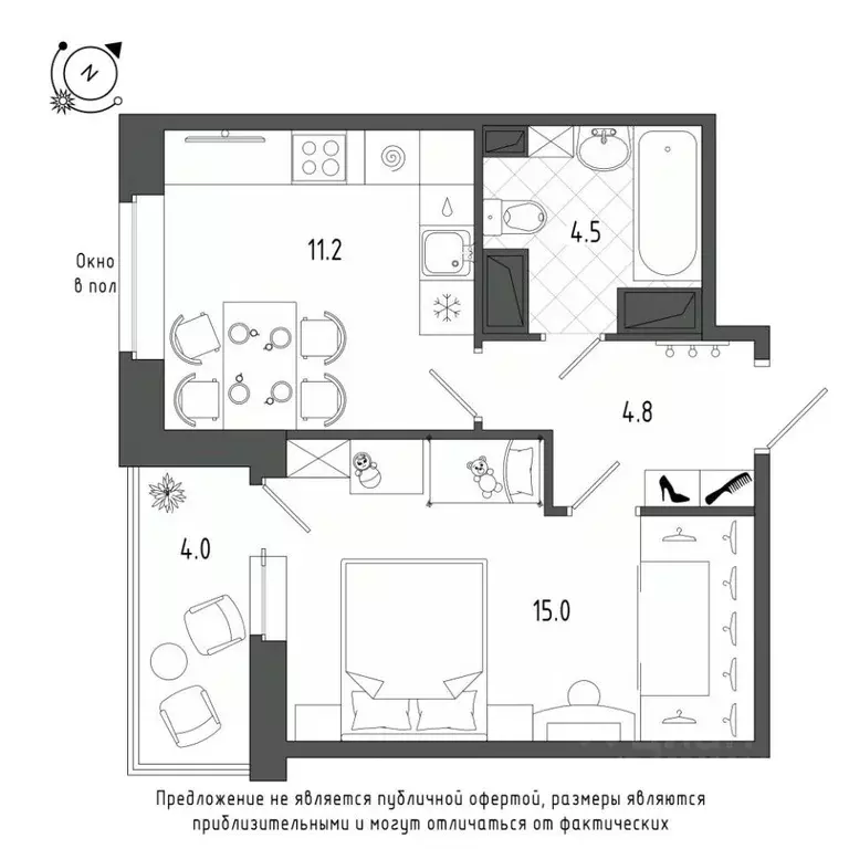 1-к кв. Санкт-Петербург Черниговская ул., 17 (37.6 м) - Фото 0