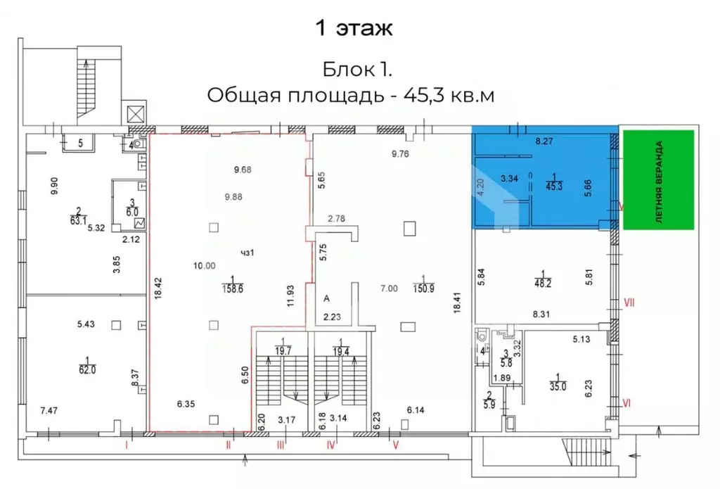 Помещение свободного назначения в Москва Новокузнецкая ул., 39 (45 м) - Фото 2
