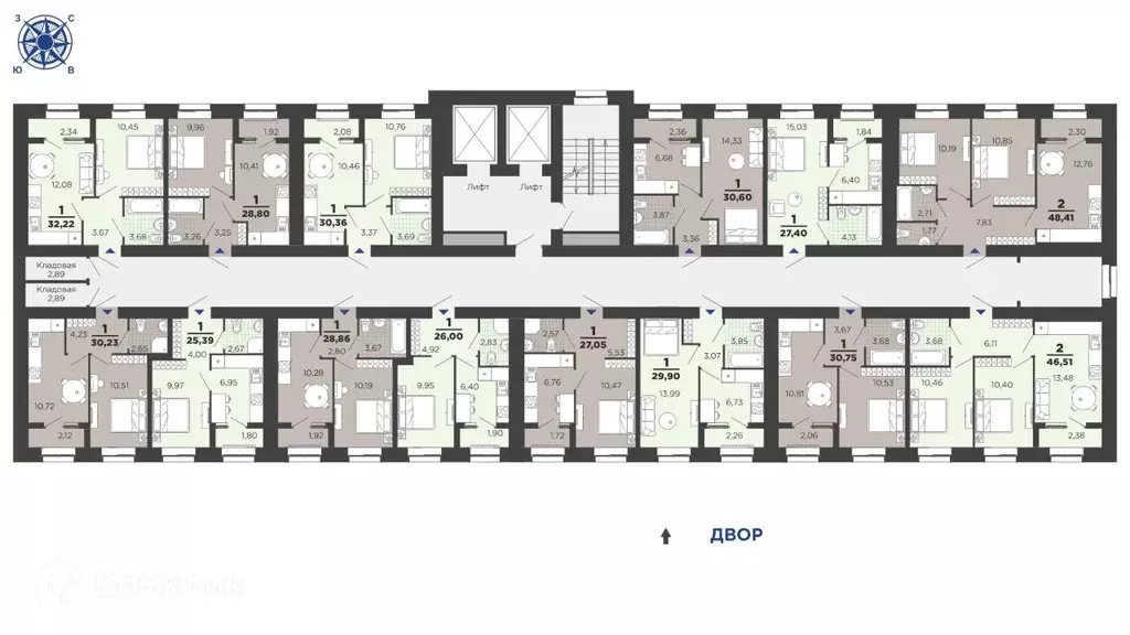 1-к кв. Рязанская область, Рязань ул. Семчинская, 11к2 (29.9 м) - Фото 1