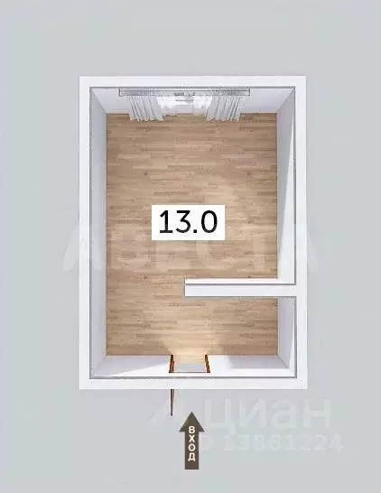 Комната Омская область, Омск ул. Лукашевича, 10А (13.0 м) - Фото 1