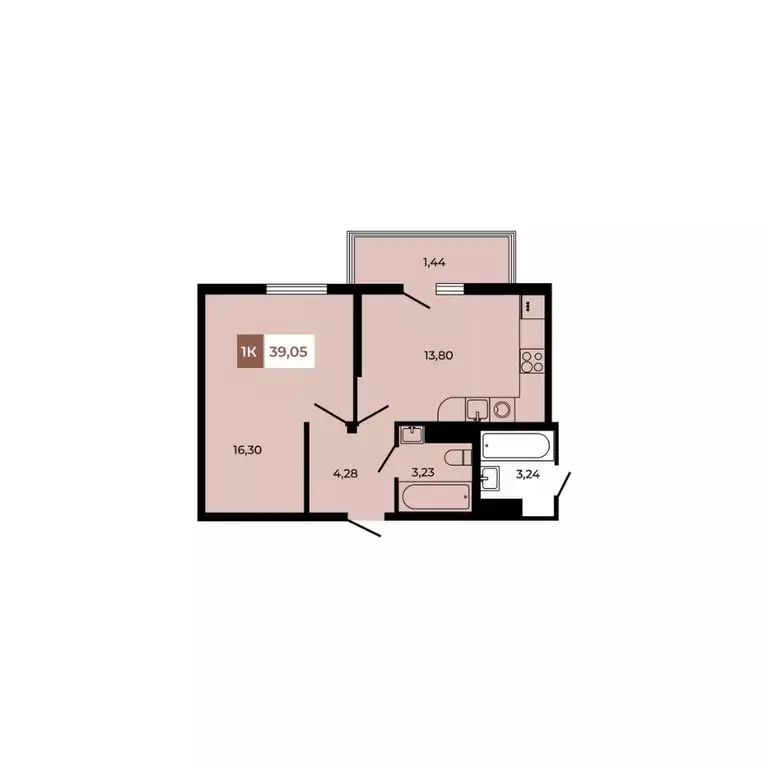 1-к кв. Ростовская область, Аксайский район, Щепкинское с/пос, пос. ... - Фото 1