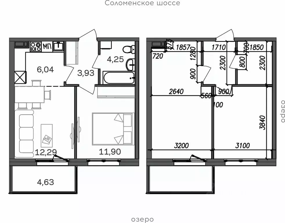 2-к кв. Карелия, Петрозаводск Район Северная промзона, Вороний Наволок ... - Фото 1