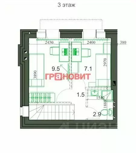 3-к кв. Новосибирская область, Новосибирский район, Мичуринский ... - Фото 1