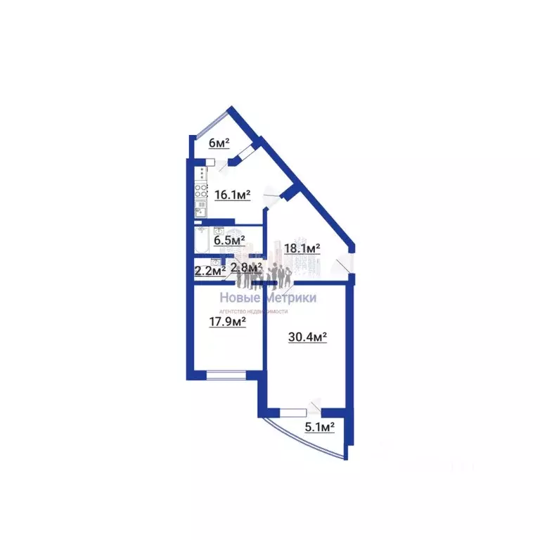 2-к кв. Санкт-Петербург Планерная ул., 63к1 (99.6 м) - Фото 1