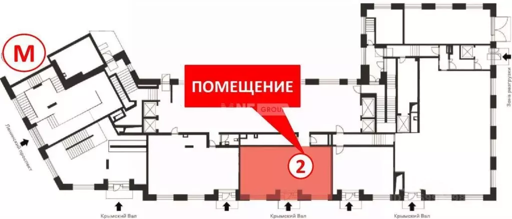 Торговая площадь в Москва Ленинский просп., 2 (81 м) - Фото 2