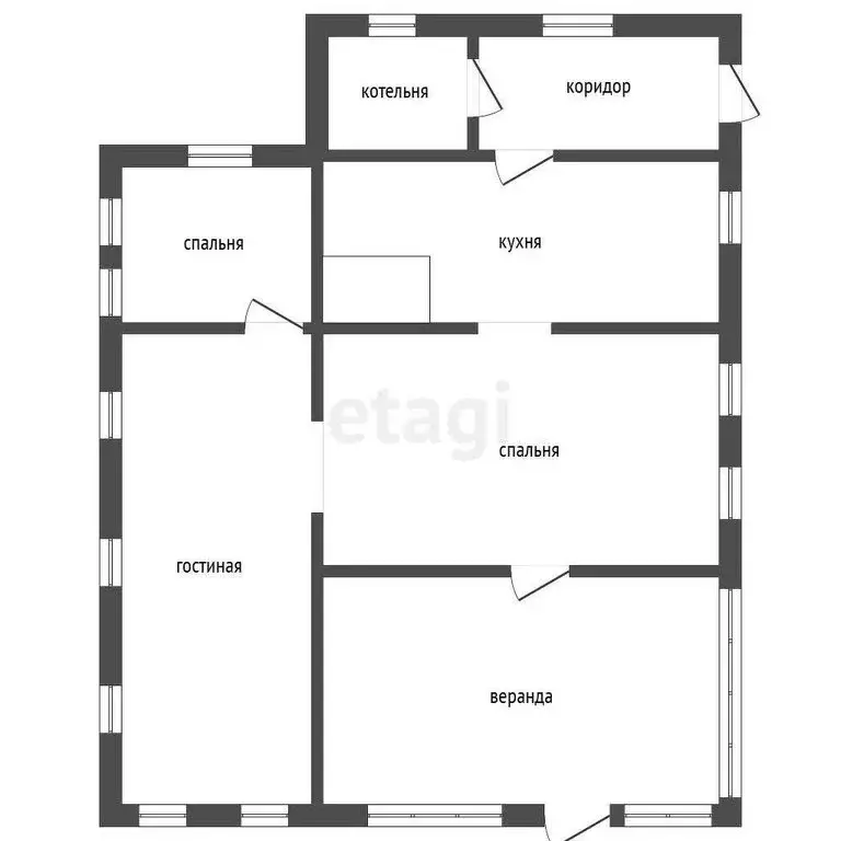 Дом в село Клястицкое, Октябрьская улица (59.5 м) - Фото 1