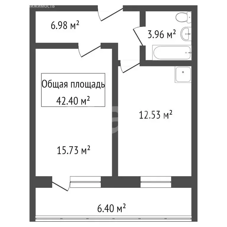 1-комнатная квартира: Новосибирск, улица Юности, 1 (39 м) - Фото 0