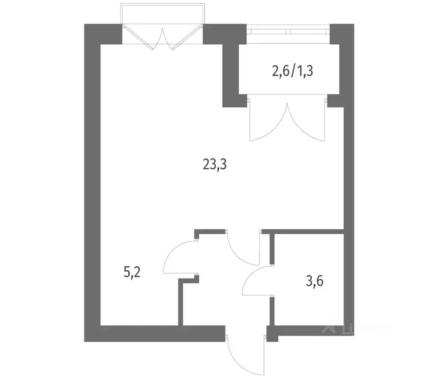 1-к кв. Санкт-Петербург ул. Академика Константинова, 1к1 (37.21 м) - Фото 0