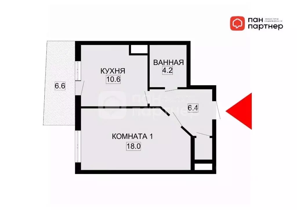 1-к кв. Санкт-Петербург Приморский просп., 137к1 (43.0 м) - Фото 1