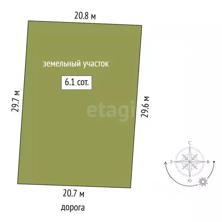 Участок в Тюменская область, Тюмень Пчелка СНТ, ул. Вишневая (6.1 ... - Фото 2