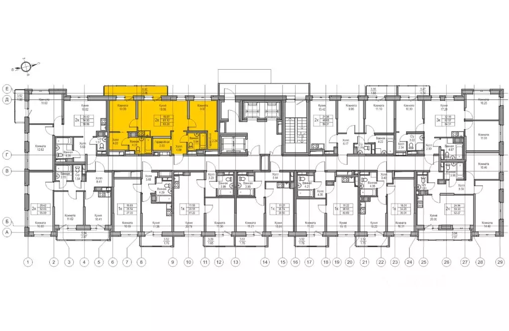 2-к кв. Санкт-Петербург ул. Ивинская, 1к3 (61.12 м) - Фото 1