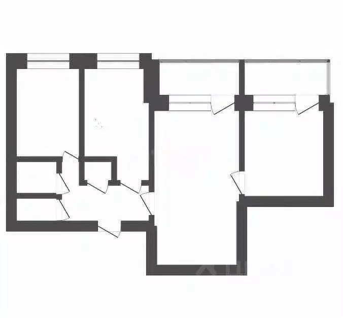 3-к кв. Кемеровская область, Новокузнецк просп. Авиаторов, 98А (52.0 ... - Фото 2