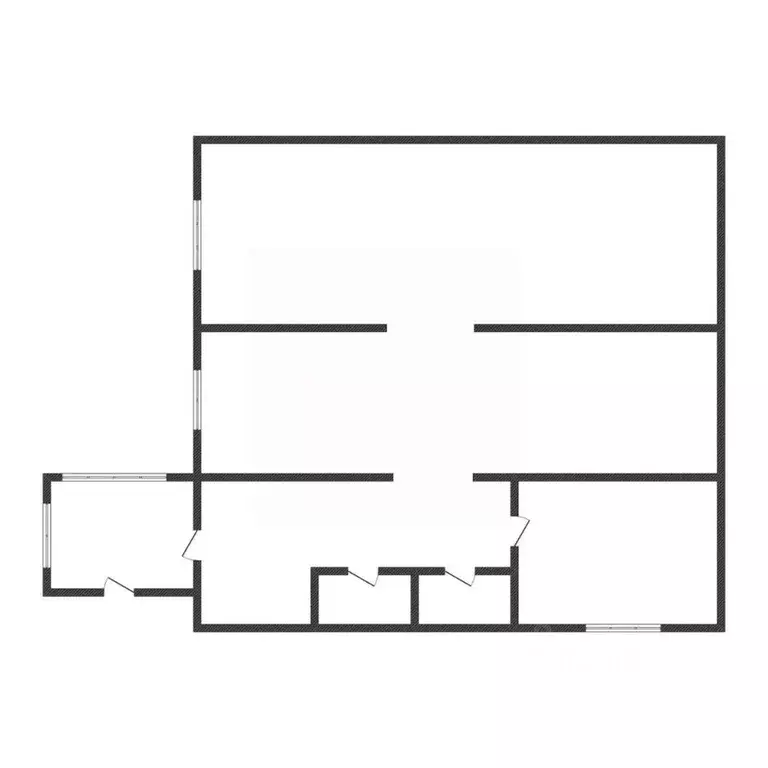 2-к кв. Курская область, Октябрьский район, Черницынский сельсовет, с. ... - Фото 1