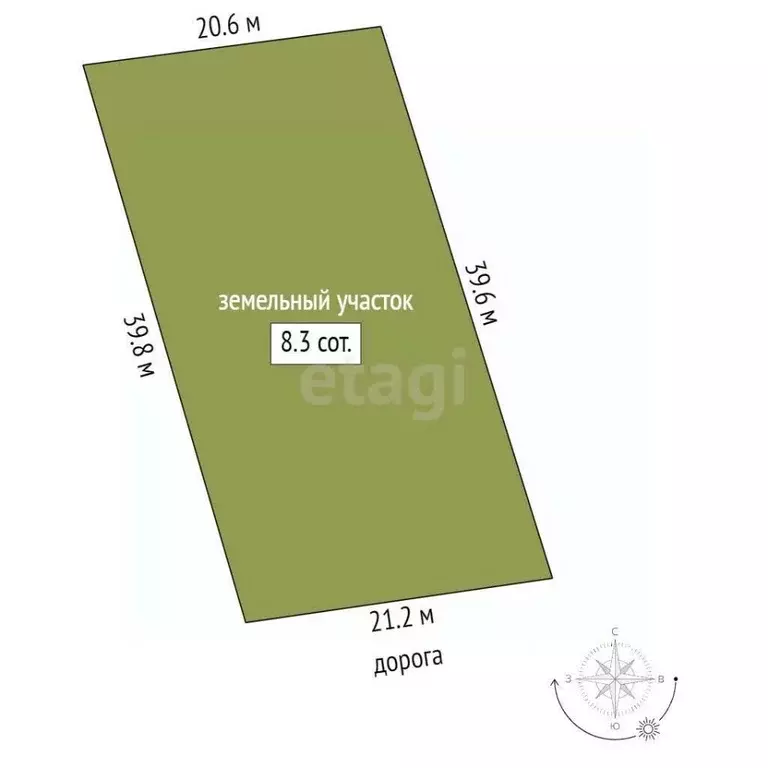 Участок в Ростовская область, Родионово-Несветайская сл.  (8.3 сот.) - Фото 2