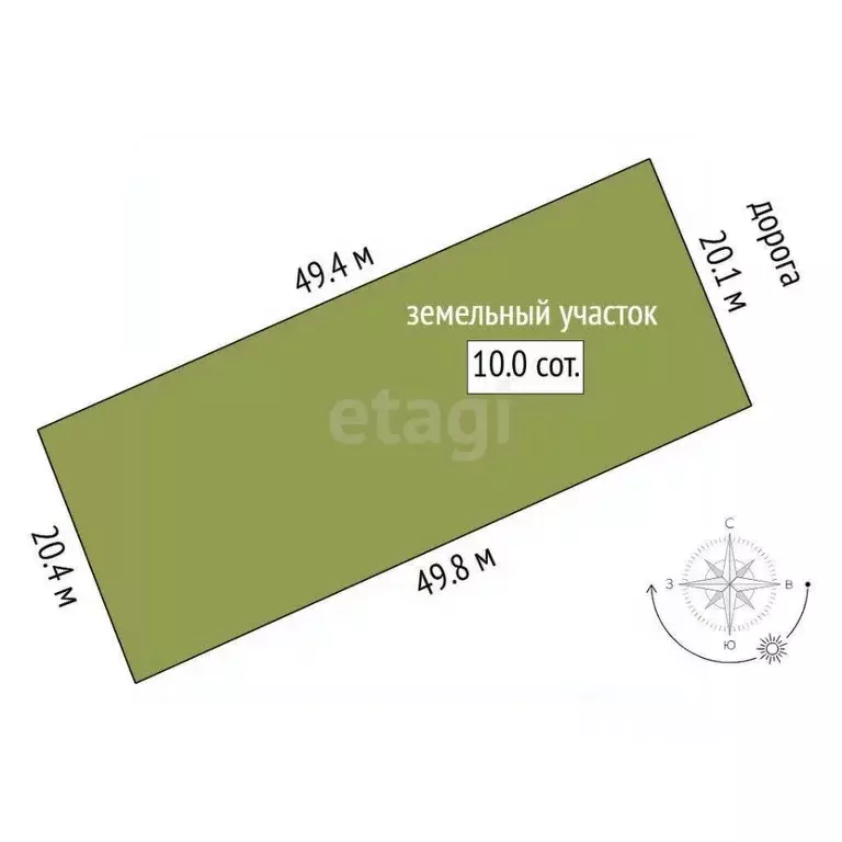 Участок в Тюменская область, Нижнетавдинский район, Лебедушка СПК  ... - Фото 1