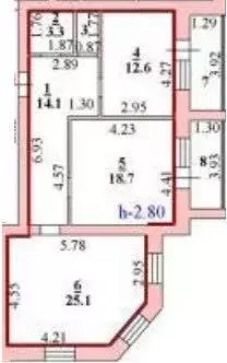 2-к кв. Липецкая область, Липецк Индустриальная ул., 61 (75.3 м) - Фото 2