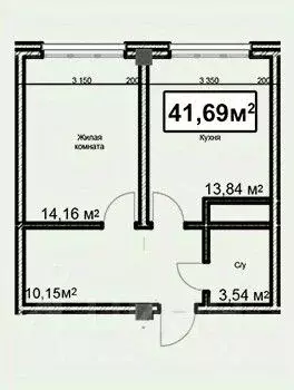 1-к кв. Ставропольский край, Ессентуки ул. Благодатная, 24 (41.69 м) - Фото 2