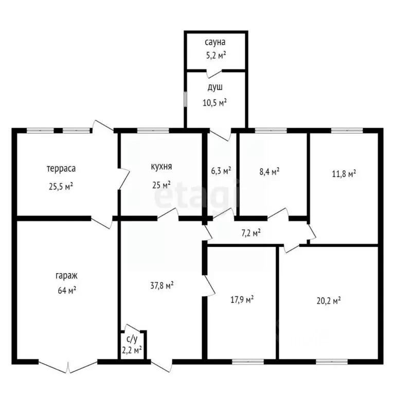Дом в Красноярский край, Бородино г. Рыбинский муниципальный округ, ... - Фото 2