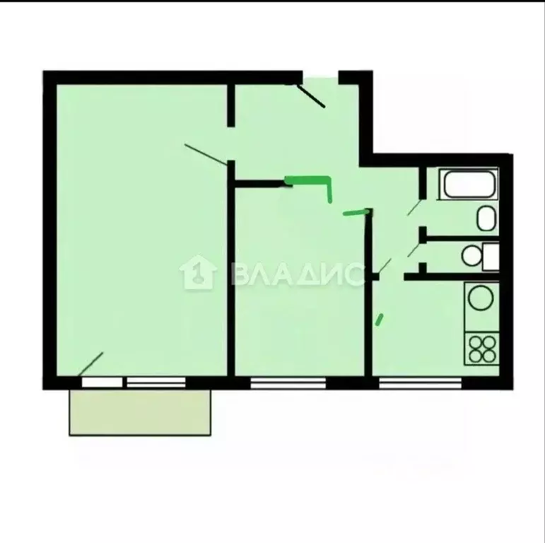 2-к кв. Москва Сумская ул., 8К3 (46.0 м) - Фото 2