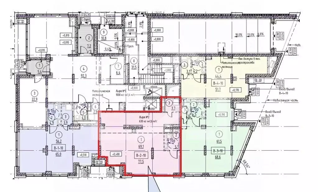 Помещение свободного назначения в Москва 3-я оч., Шагал жилой ... - Фото 2