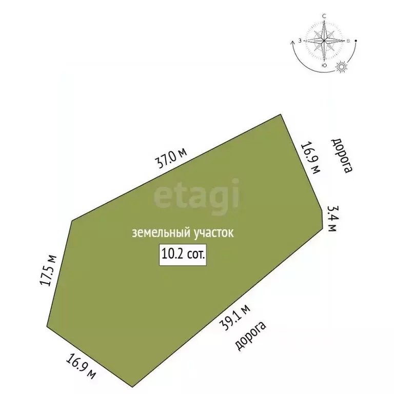 Участок в Калужская область, Калуга пер. Вишневый (10.15 сот.) - Фото 2