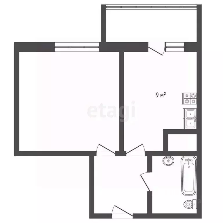 1-к кв. Ленинградская область, Всеволожский район, Заневское городское ... - Фото 1