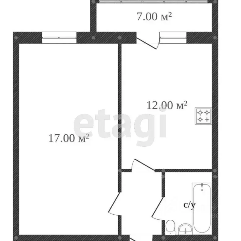 1-к кв. Воронежская область, Воронеж Беговая ул., 219/3 (37.3 м) - Фото 1