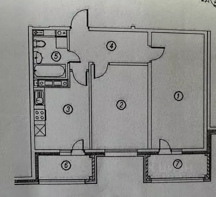 2-к кв. Карелия, Петрозаводск проезд Владимира Баскова, 2 (56.6 м) - Фото 1
