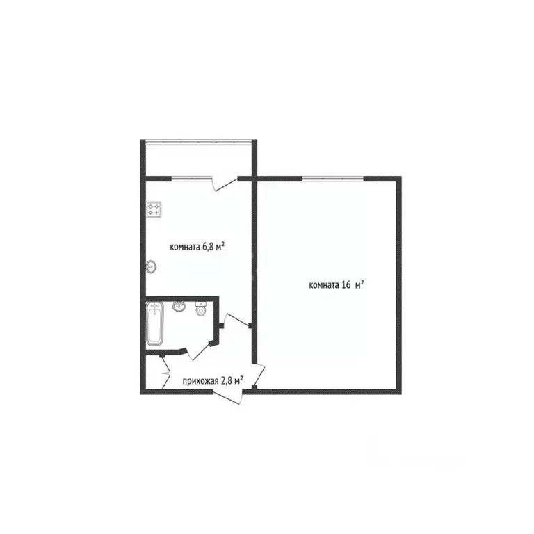 1-к кв. Удмуртия, Ижевск Заречное ш., 59 (28.4 м) - Фото 0