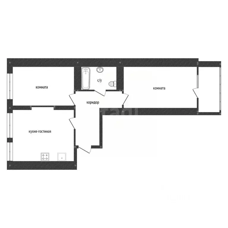 3-к кв. Башкортостан, Уфа ул. Степана Кувыкина, 45 (52.0 м) - Фото 2