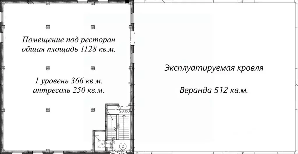 Помещение свободного назначения в Москва Беловежская ул., 4 (1128 м) - Фото 1