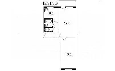 2-к кв. Воронежская область, Воронеж ул. Остужева, 13 (45.1 м) - Фото 2