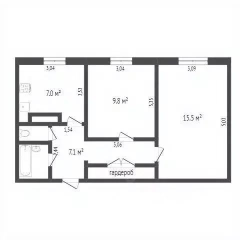 2-к кв. Ханты-Мансийский АО, Сургут ул. Флегонта Показаньева, 10/1 ... - Фото 1
