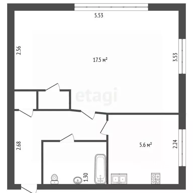 1-к кв. Санкт-Петербург, Санкт-Петербург, Петергоф Блан-Менильская ... - Фото 1