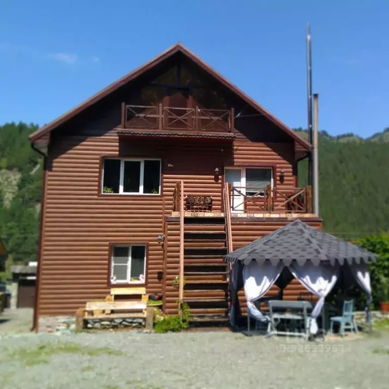 Дом в Алтай, Чемальский район, Элекмонарское с/пос, с. Элекмонар  (242 ... - Фото 1