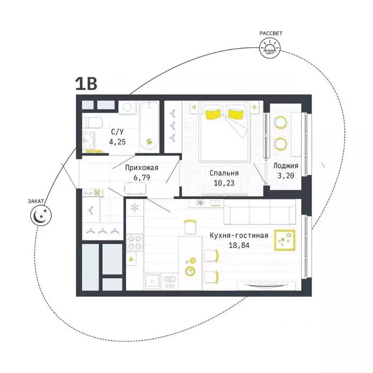 1-к кв. Рязанская область, Рязань Шереметьевская ул., 12к4 (41.71 м) - Фото 1