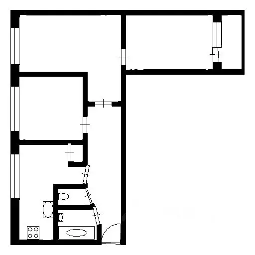 3-к кв. Санкт-Петербург ул. Дыбенко, 12К1 (64.7 м) - Фото 1