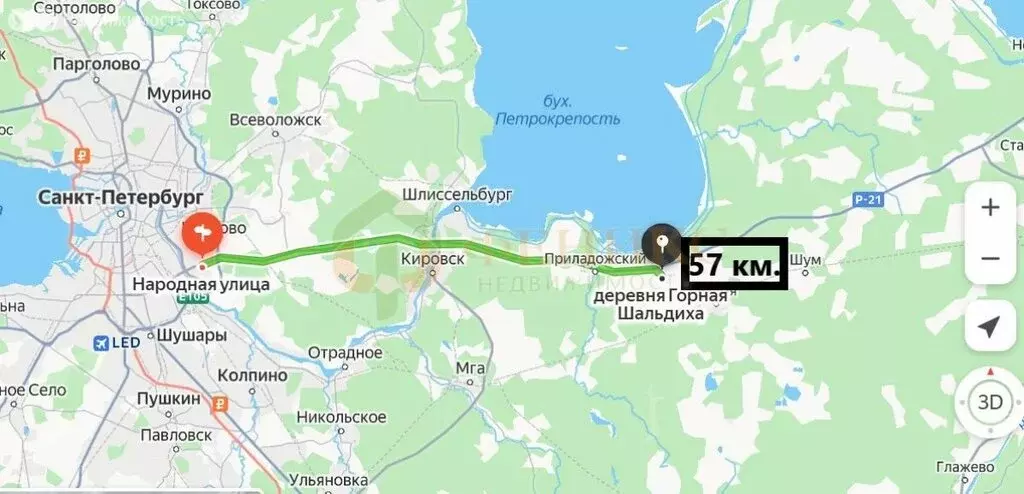 Дом в Кировский район, Путиловское сельское поселение, деревня Горная ... - Фото 1