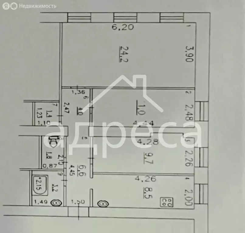 3-комнатная квартира: Самара, улица Алексея Толстого, 2 (70.4 м) - Фото 1