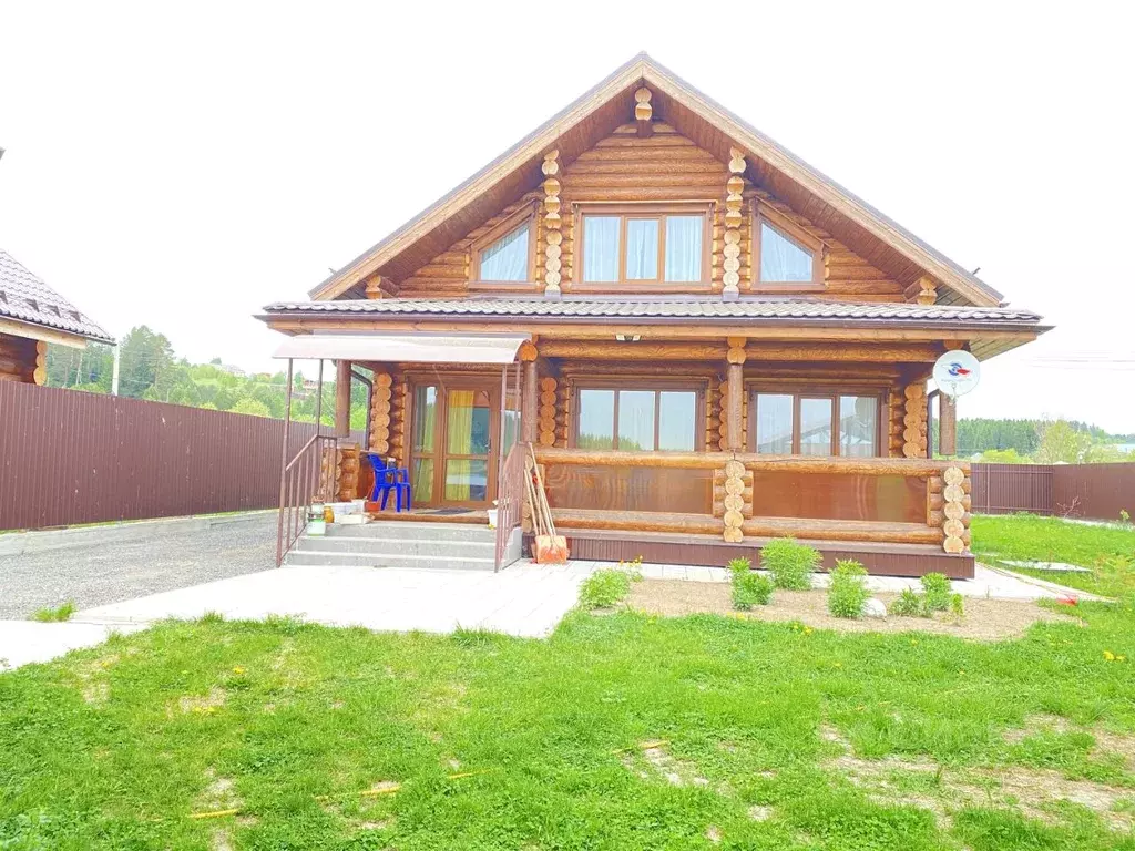 Коттедж в Пермский край, Добрянский муниципальный округ, д. Нижнее ... - Фото 0