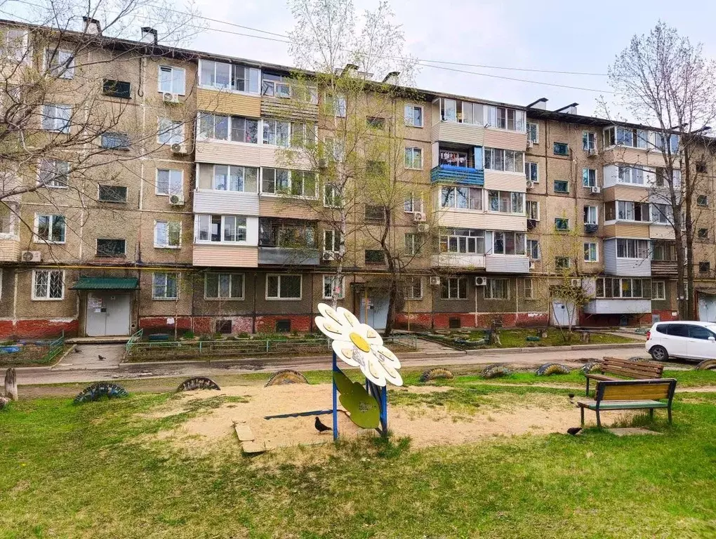 2-к кв. Хабаровский край, Хабаровск Южный мкр, ул. Панфиловцев, 43 ... - Фото 0
